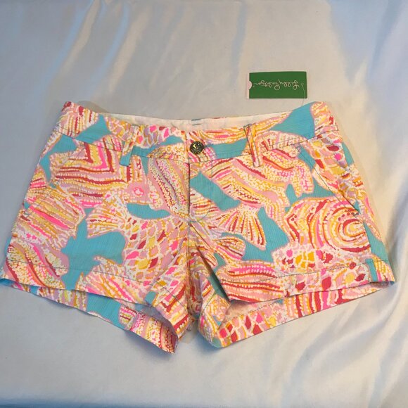 Lilly Pulitzer Women's Shorts Size 2 Tini Bikini Style 19279 Multi Color $64 NEW - Picture 1 of 11